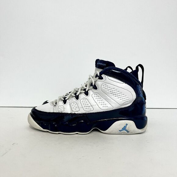 2018 Air Jordan Retro 9 XI GS 302359-145 UNC Pearls Rare Boys Basketball Sz 4Y - Picture 1 of 8